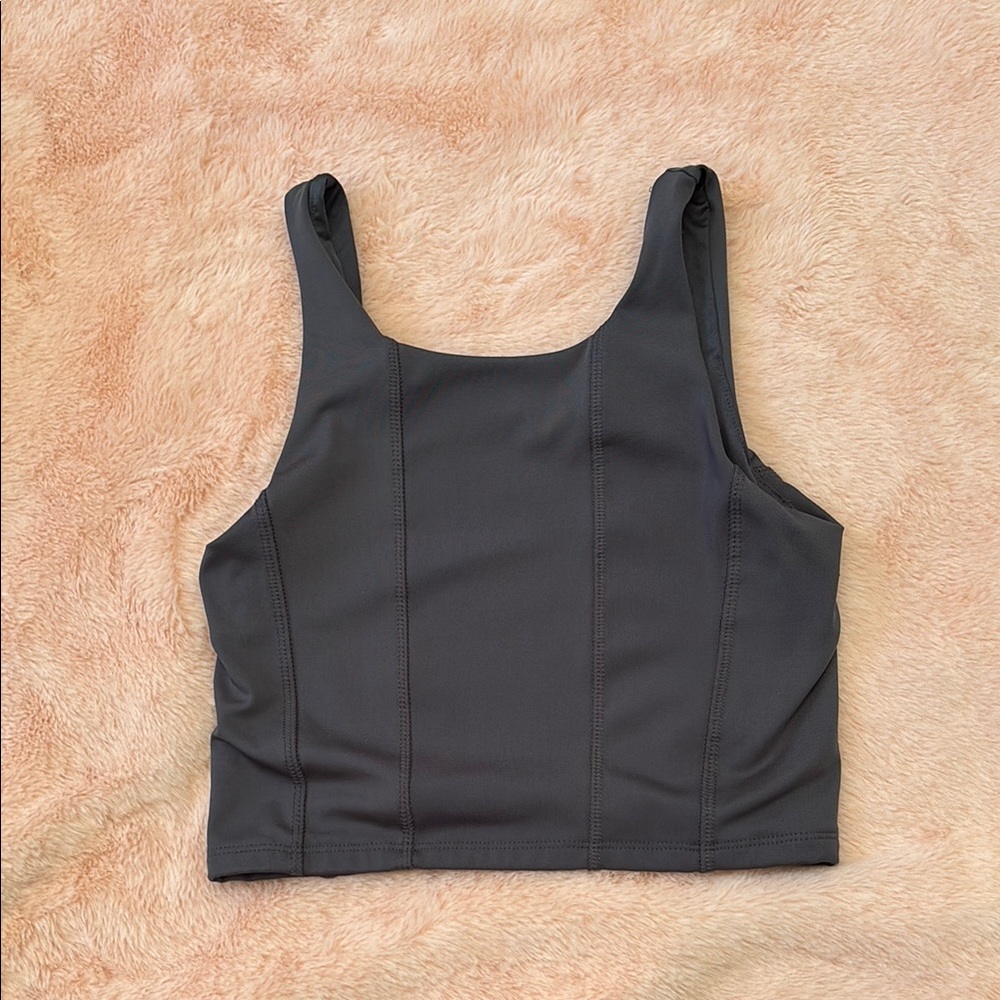 Zara Charcoal Sleeveless Top